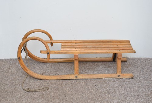 Vintage alter holzschlitten - vintage,