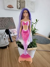 Barbie Barbie Malibu  Meerjungfrau Puppe lila weisse Haare 
