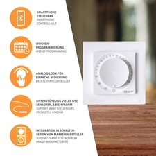 DEVIreg Room 140F1161 Bluetooth Thermostat Raumregler elektro Fußbodenheizung