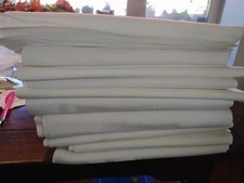 10 Damast tischdecken weiss  grösse siehe  angebot Nachlass konvolut