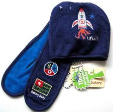Wende Mütze Schal Gr.50 /56 Dutch Bakery NEU 37 /39 blau Set Newborn baby winter