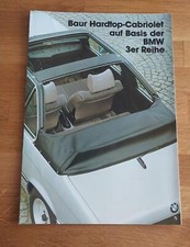 BMW E21 Baur Hardtop Cabriolet- PROSPEKT (Ende 70iger/Anfang 80iger)