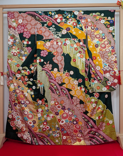 Vintage japanischer kimono - vintage,