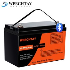 Bluetooth 12V 100Ah LiFePO4 Lithium Batterie Solarbatterie Solar Boot Akku BMS