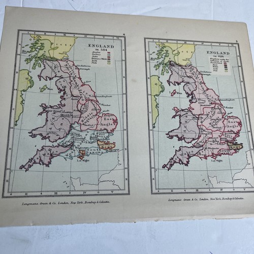 1914 karte von - 1914, england