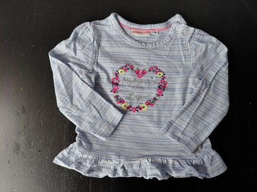 Shirt langarm blau - gr., 74