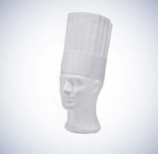 Ampri Viskose-Vlies-Kochmütze German Style weiß 10 Stück Kochhaube Gastro Mütze