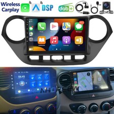 DAB+ CarPlay Android 15 Autoradio GPS NAVI FM Für Hyundai i10 II IA/BA 2013-2019