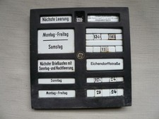 Post Briefkasten Schild Leerungsanzeige ~ 22x22cm mit kleinen Emailschildern
