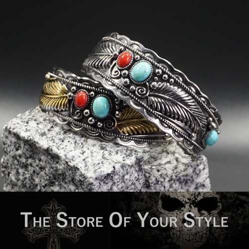 Armreif feder schmuck boho - schmuck,