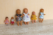 Sechs Püppchen Puppen für