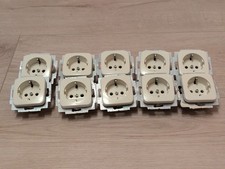 Busch Jaeger Steckdosen 20 EUC-212, 10 Stk cremeweiss gebraucht
