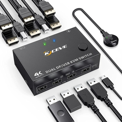 Kvm switch 2 - dp, monitore