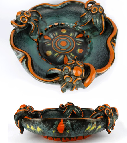 Art deco keramik schale - art,