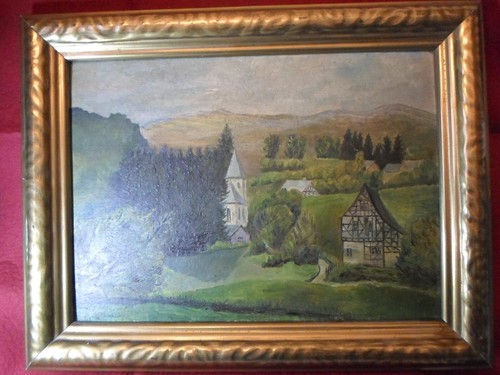 Altes erinnerungsgemälde - erinnerungsgemÄlde, (