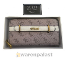 GUESS Damen Geldbörse Timeless – Zip Around Portemonnaie, Kartenfächer, Logo