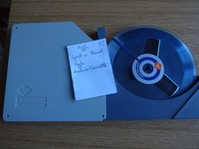 AGFA Tonbandspule 18 cm mit Agfa Band und AGFA Archivbox  42