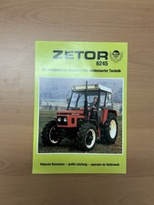 Orig. ZETOR 6245 Traktor Schlepper Prospekt Brochure Landmaschinen Werbung F1