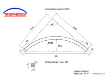 12x12  Douglasie Radius nach Wahl Rundbogen Holzbogen Carport Leimbinder 3 Meter