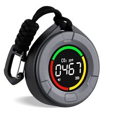 Tragbarer CO2 Detektor Mini Innen Monitor NDIR Sensor Alarmkalibrierung LCD Home