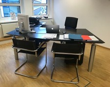 Renz Designerschreibtisch (Tao) - Chefmodell mit Sideboard u. Container