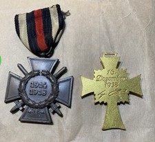 2 Stück Orden Abzeichnen Deutschland Kreuz 1WK