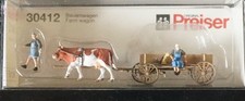 Preiser  30412   (Spur H0)   Gespann  Bauernwagen  + OVP - unbenutzt