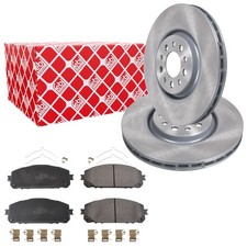 FEBI Bremsscheiben 330mm + Bremsbeläge Vorne für JEEP CHEROKEE KL