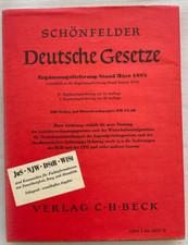 Schönfelder Deutsche Gesetze