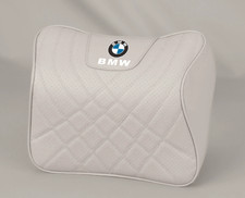 2x Beige Autositz Nackenkissen Auto Kopfstütze Für BMW Weiche Kopflehnen