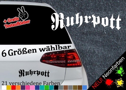 Ruhrpott aufkleber schriftzug - ruhrpott,