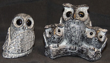 4x Eulen The Wolf Sculptures