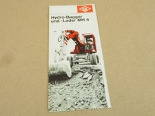 Prospekt O&K Hydro Bagger und Lader MH4 1966