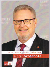 Autogramm Horst Schachner Bundesrat Österreich Originalunterschrift