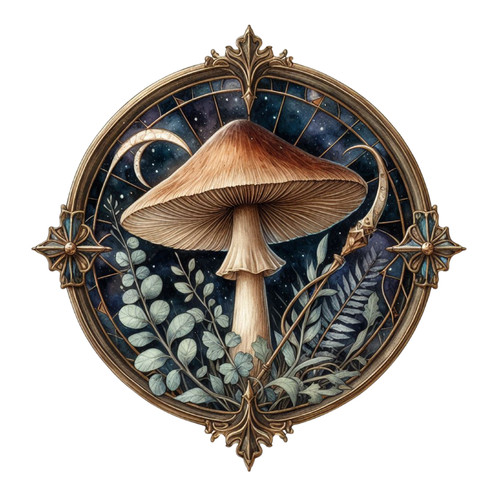 Xxl 30x30 car sticker - 30x30, mushroom