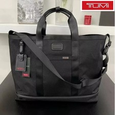 TUMI Alpha3 Carryall Tote Schwarz ballistische FXT Nylon Geschäftstasche Outlet