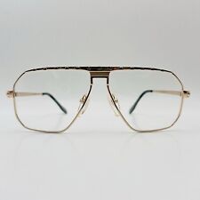 Bolero Brille Herren Damen eckig gold grün true Vintage 80s Mod. 91245 NEU