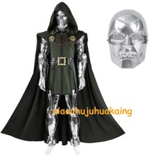 Doctor Doom Cosplay Kostüm Kampfanzug Kostüm Silber Rüstung Set Cosplay Kostüm