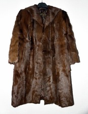  Vintage Pelzmantel Gr. 36-38  Damen  Echt Pelz Nerz Nutria Bisam 