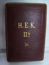 Etui Hohenzollern Schachtel Ehrenkreuz Preußen Orden 2. Klasse mit Schwertern