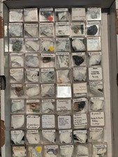 Systematik Mineralien - seltene Mineraliensammlung 60 Stück
