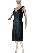 ASOS Echtleder Kleid Schwarz