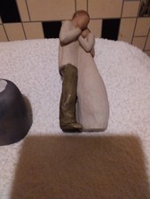 Willow Tree Promise Figur 2003 Mann und Frau und Teelichthalter.