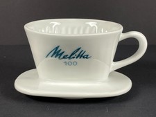 Melitta Filter 100 mit ovaler Platte, blaue Beschriftung, 4 Loch