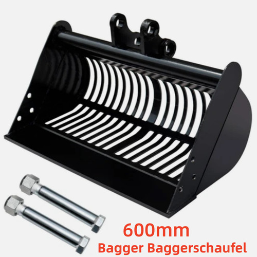 600mm siebschaufel kippende - 600mm,