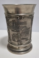  Zinnbecher Frieling 95% Zinn Germany Städte Motiv