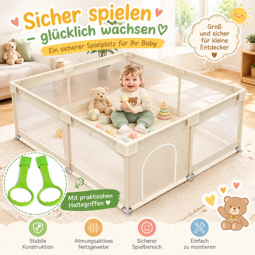 Baby laufstall 175x150 - laufstall,