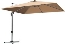 360°Drehbar Sonnenschirm Marktschirm Gartenschirm Ampelschirm mit 7Neigungsstufe