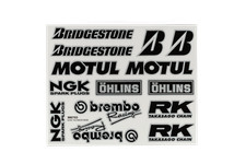 Aufkleber Bogen Sponsor Brembo usw. 193x240mm