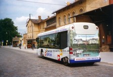 Foto Bus Werder Havelbus Deutschland 10x15cm Mercdes O520 #326 Bahnhof '2000